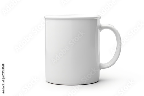 Mug Mockup on white background. Close up of Blank mug mockup isolated on white background. Tea Mug. Coffee Mug. Blank product