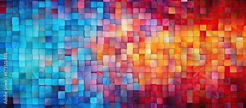 Fototapeta Naklejka Na Ścianę i Meble -  A vibrant and artistic mosaic design with abstract patterns suitable for use as a background in textiles wallpapers and various designs The backdrop is available in UHD format with dimension