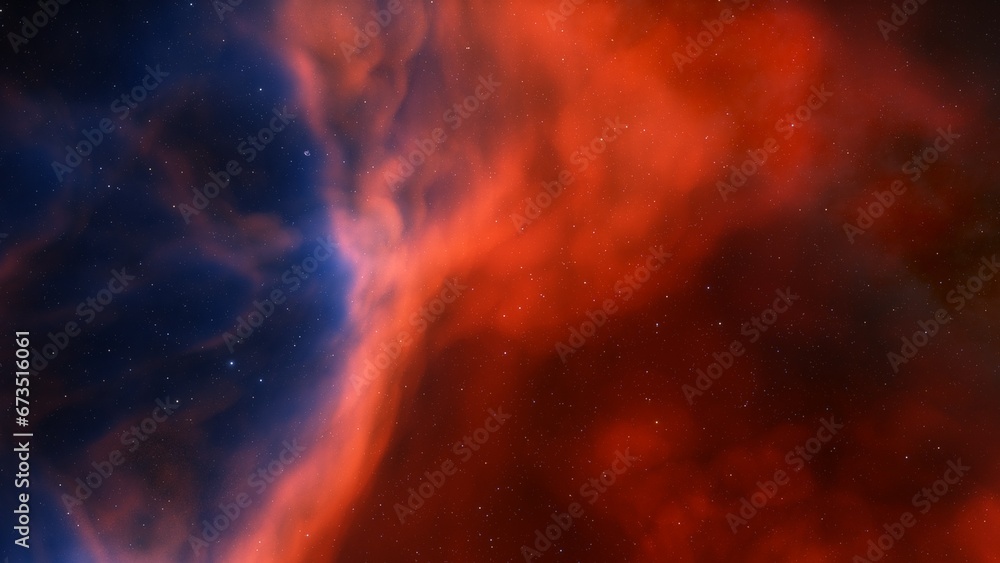 Obraz premium Night sky - Universe filled with stars, nebula and galaxy