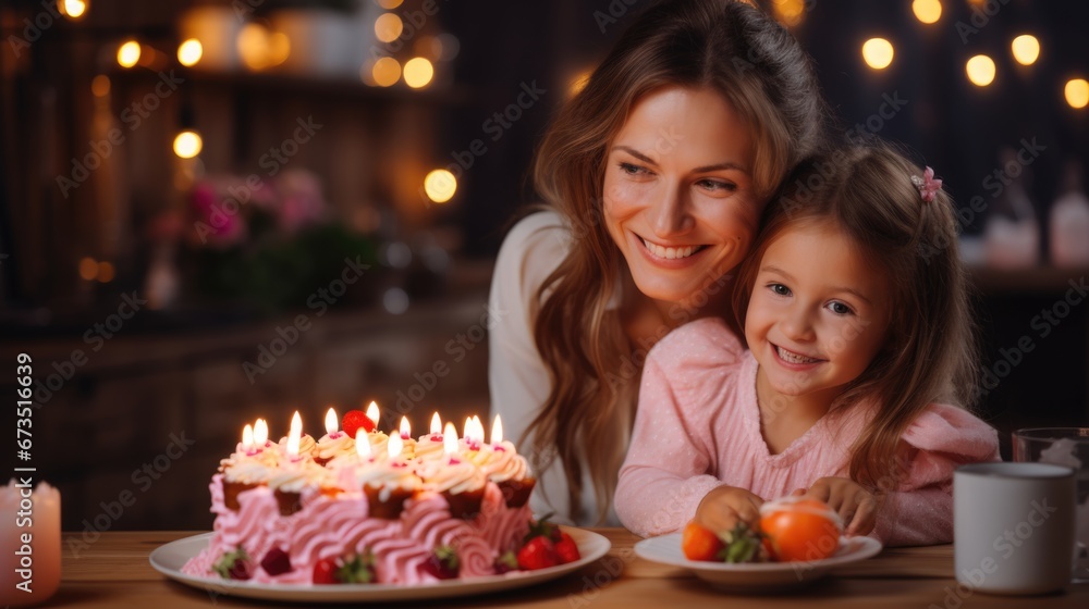 family birthday party set for daughter at warm home.