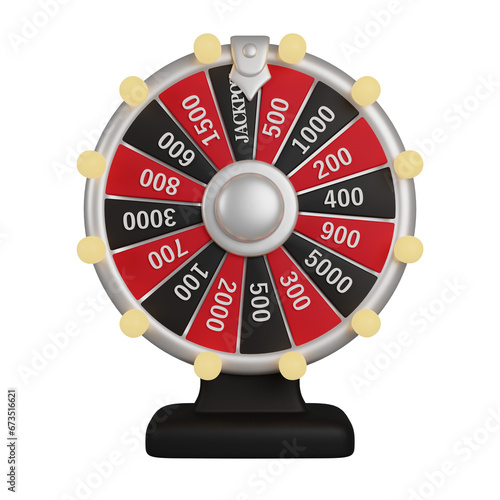 Fortune Spin Wheel Casino 3D render icon