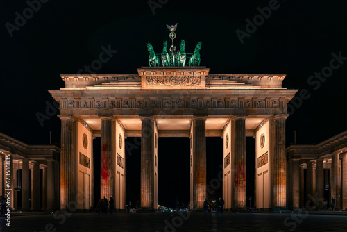 Berlin's Midnight Charm: Brandenburg Gate at Night