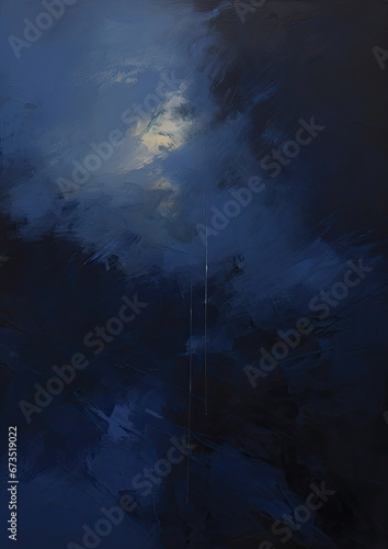 Expressive Navy color oil painting background