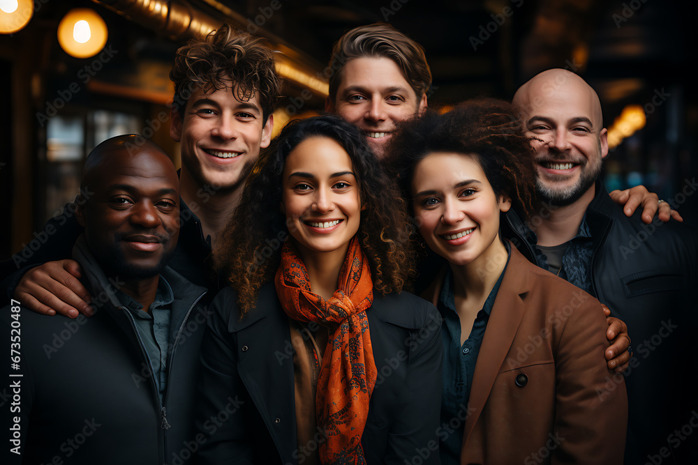 a group of people of different nationalities and smile a group of people of different nationalities and smile