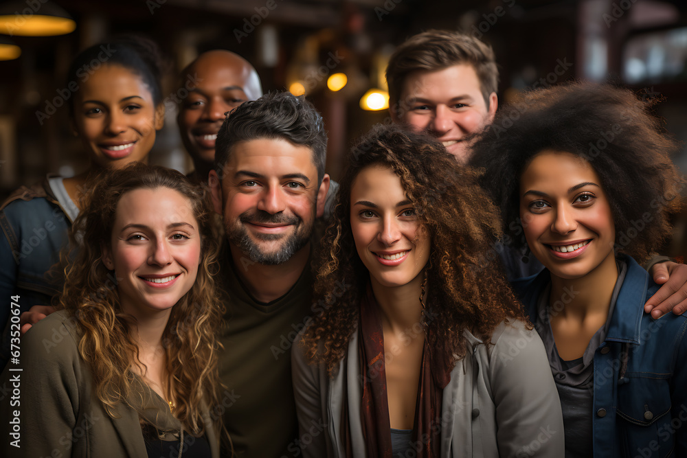 a group of people of different nationalities and smile a group of people of different nationalities and smile