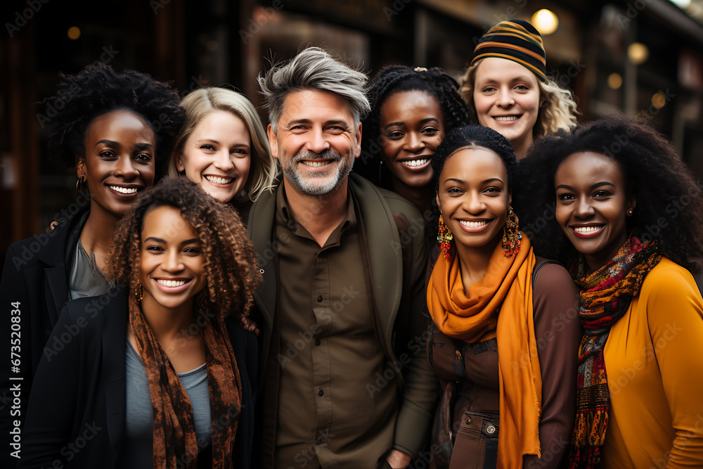 a group of people of different nationalities and smile a group of people of different nationalities and smile