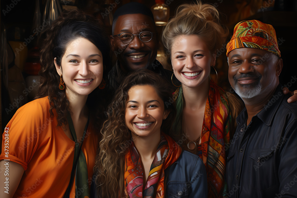 a group of people of different nationalities and smile a group of people of different nationalities and smile