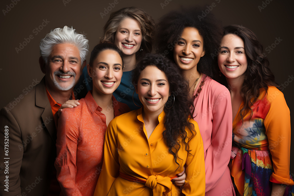 a group of people of different nationalities and smile a group of people of different nationalities and smile