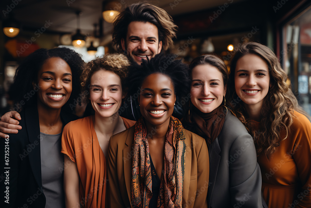 a group of people of different nationalities and smile a group of people of different nationalities and smile
