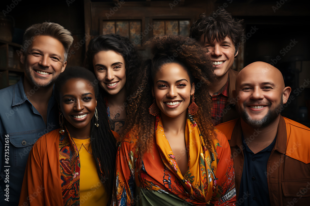 a group of people of different nationalities and smile a group of people of different nationalities and smile