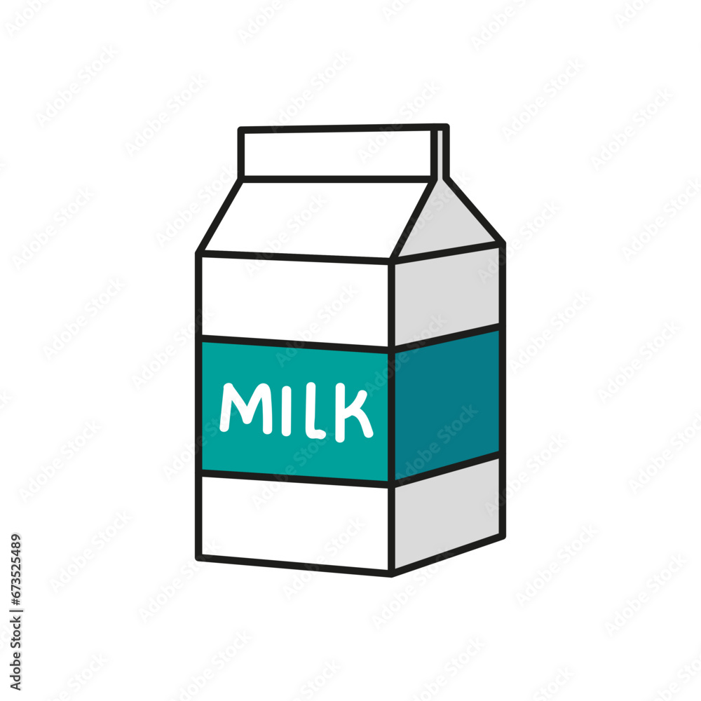 milk box with milk