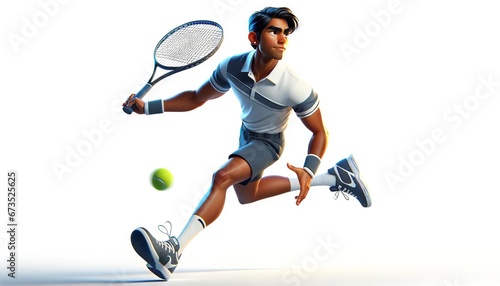 tennis player with racket © Brian
