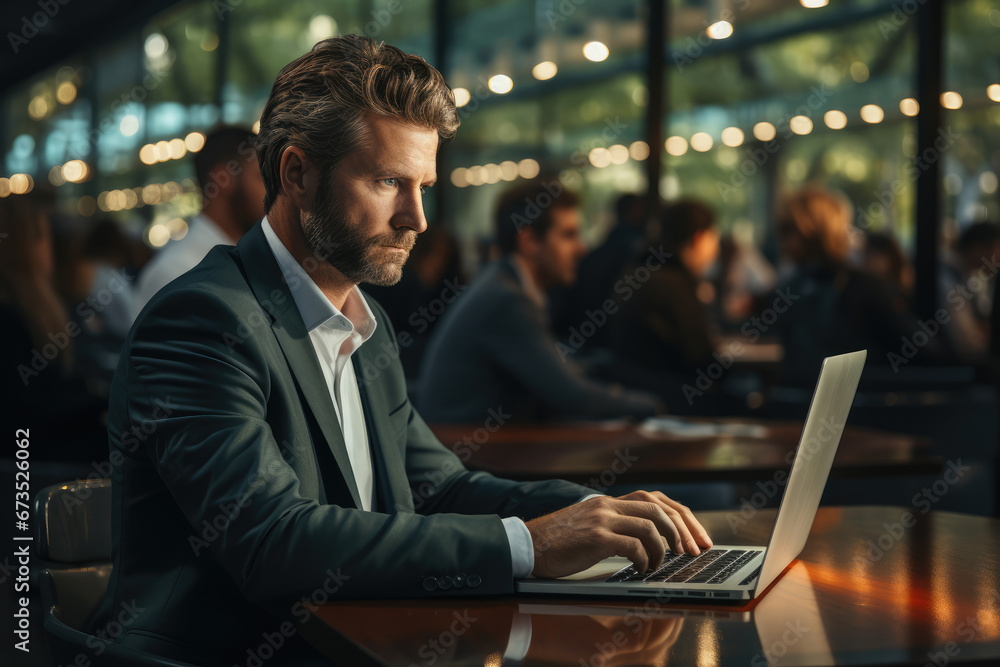 A job seeker scrolling through online job postings, searching for the perfect fit. Generative Ai. A job seeker scrolling through online job postings, searching for the perfect fit. Generative Ai.