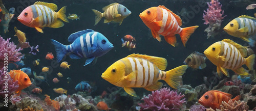 Colorful fishes 