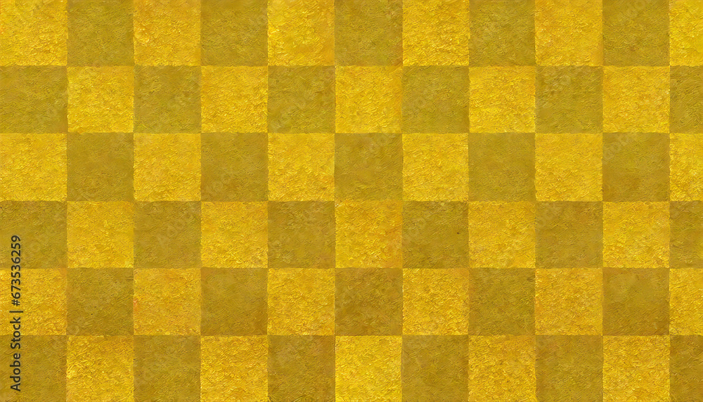 Luxurious gold checkered background. Checkered pattern image material with a Japanese feel. Luxurious gold checkered background. Checkered pattern image material with a Japanese feel.