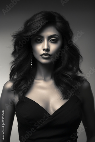  high fashion photography, Bollywood film star portrait