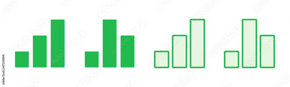 Growing graph Icon set. Chart icon. diagram icon Growing graph Icon set. Chart icon. diagram icon