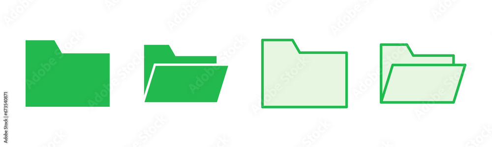 Folder icon set. folder vector icons Folder icon set. folder vector icons