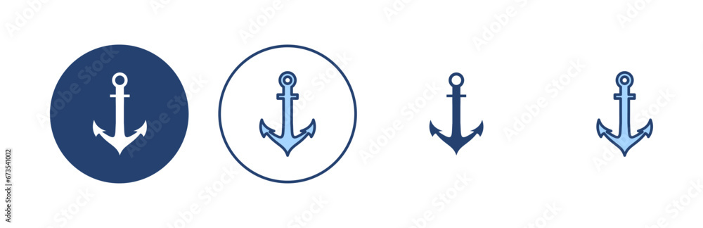 Anchor icon vector. Anchor sign and symbol. Anchor marine icon. Anchor icon vector. Anchor sign and symbol. Anchor marine icon.