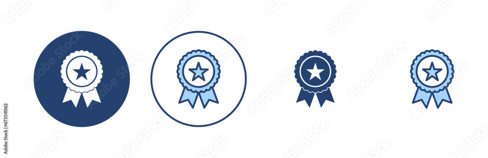 Badge icon vector. Awards icon vector. Achieve sign and symbols Badge icon vector. Awards icon vector. Achieve sign and symbols