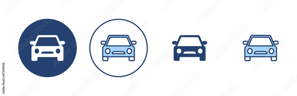 Car icon vector. car sign and symbol. small sedan