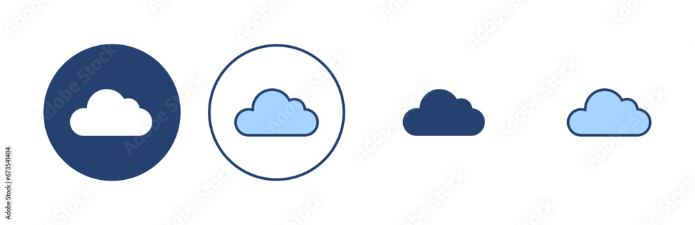 Cloud icon vector. cloud sign and symbol Cloud icon vector. cloud sign and symbol