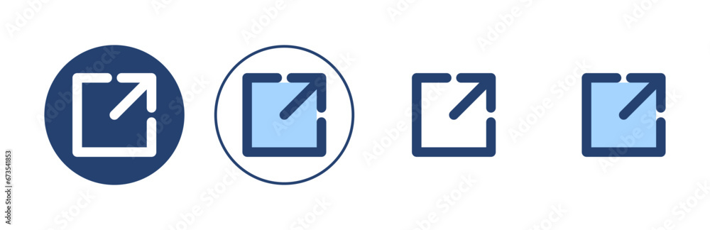 External link icon vector. link sign and symbol. hyperlink symbol External link icon vector. link sign and symbol. hyperlink symbol
