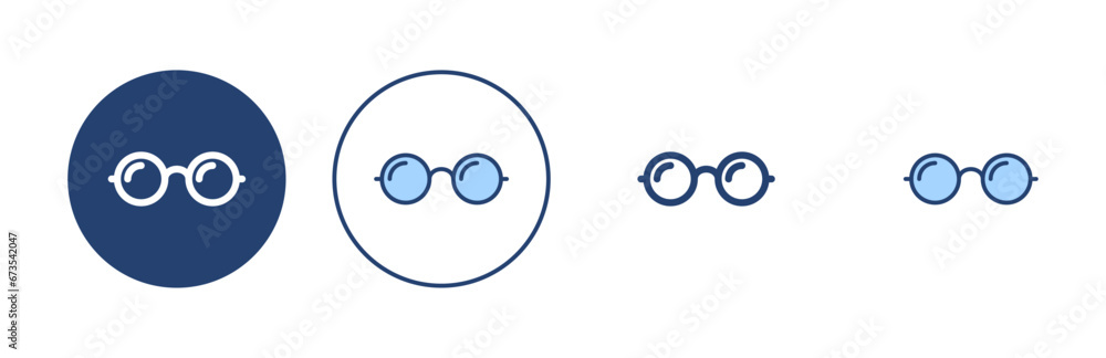 Glasses icon vector. Glasses sign and symbol Glasses icon vector. Glasses sign and symbol