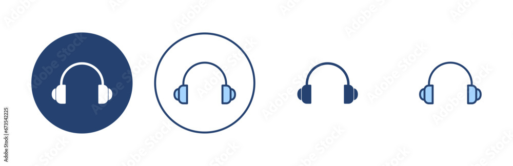 Headphone icon vector. Headvector sign and symbol Headphone icon vector. Headvector sign and symbol