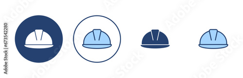 Helmet icon vector. Motorcycle helmet sign and symbol. Construction helmet icon. Safety helmet