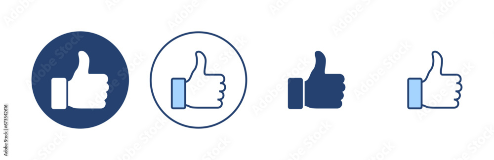 Like icon vector. Thumbs up sign and symbol. Hand like Like icon vector. Thumbs up sign and symbol. Hand like