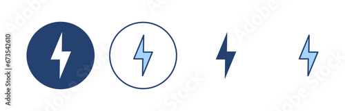 Free Download Lightning icon vector. electric sign and symbol. power icon. energy sign - GFXLoad