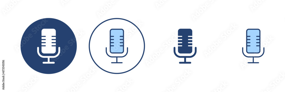 Microphone icon vector. karaoke sign and symbol Microphone icon vector. karaoke sign and symbol