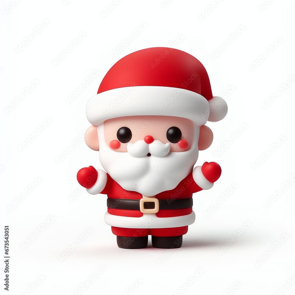 An image of a cute toy Santa Claus. Children's Christmas toy. An image of a cute toy Santa Claus. Children's Christmas toy.