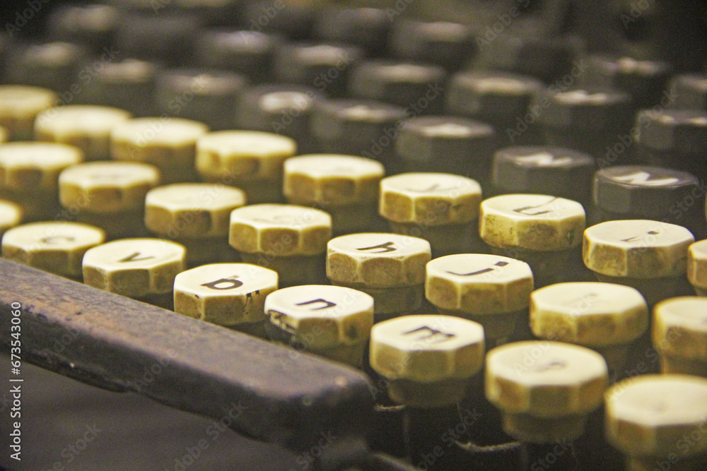 Fototapeta premium old typewriter keys