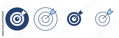 Target icon vector. goal icon vector. target marketing sign and symbol
