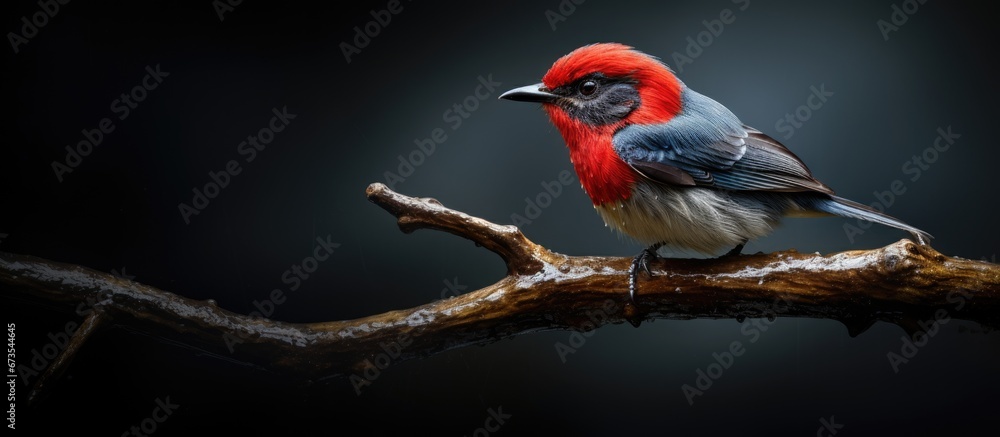 The Flowerpecker with a red back The Flowerpecker with a red back