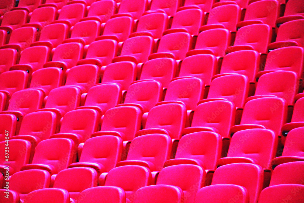 Naklejka premium red seats in a stadium
