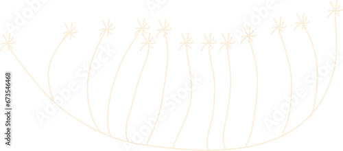 set of illustrations of yellow meadow flowers dandelion and green leaves. hand painted for design and invitations.