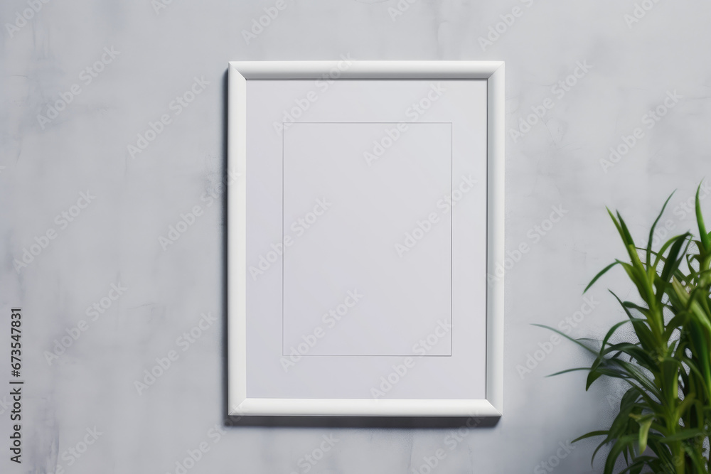 Minimal blank frame mockup design Minimal blank frame mockup design