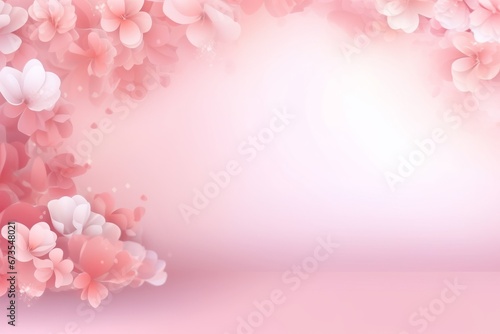 pink cherry blossom background © MinMin