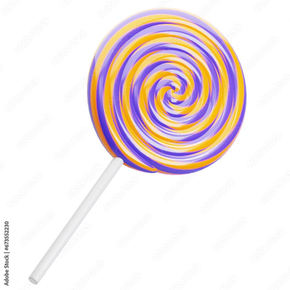 3d rendered illustration of a lollipop 3d rendered illustration of a lollipop