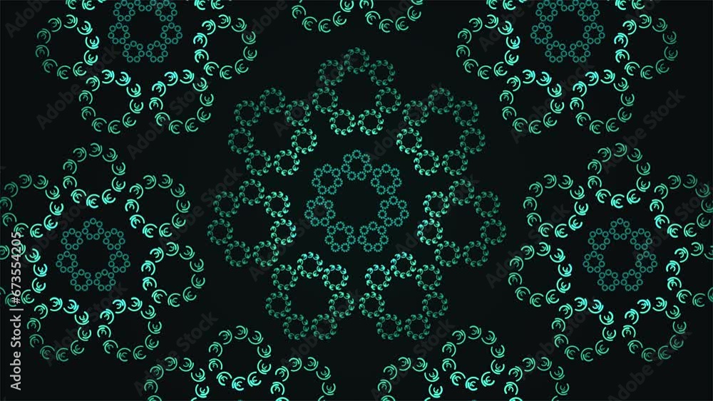 Broadcast Spiraling Hi-Tech Illuminated HUD Flower Patterns, Green, Events, 3D, Loopable, 4K Broadcast Spiraling Hi-Tech Illuminated HUD Flower Patterns, Green, Events, 3D, Loopable, 4K