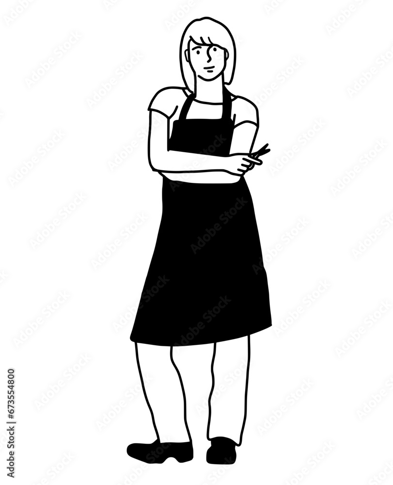 Hairstylist In Barber Shop. Hairstylist Profession In Work Hairstylist In Barber Shop. Hairstylist Profession In Work