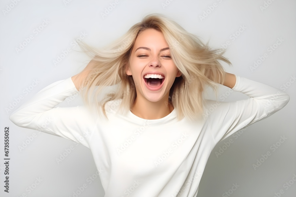 幸せそうな女性 幸せそうな女性