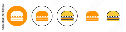 Free Download Burger icon set for web and mobile app. burger sign and symbol. hamburger - GFXLoad