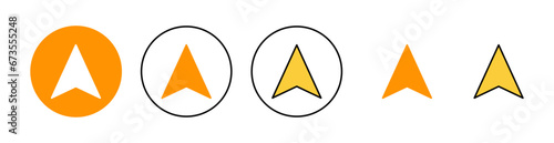 Compass icon set for web and mobile app. arrow compass icon sign and symbol