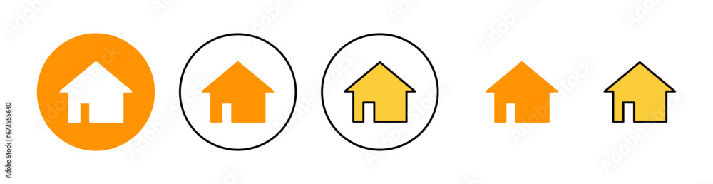 House icon set for web and mobile app. Home sign and symbol House icon set for web and mobile app. Home sign and symbol