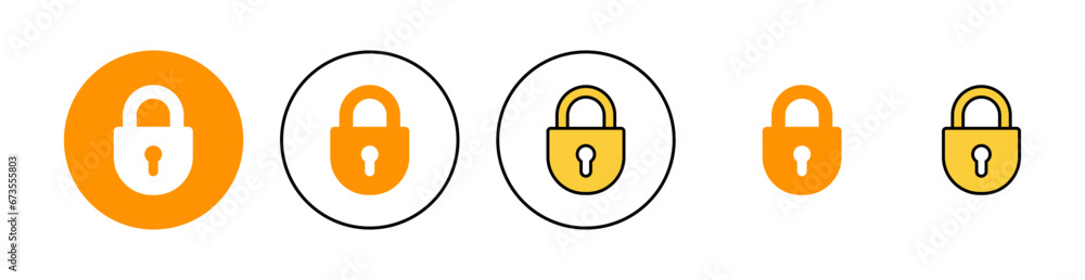 Lock icon set for web and mobile app. Padlock sign and symbol. Encryption icon. Security symbol Lock icon set for web and mobile app. Padlock sign and symbol. Encryption icon. Security symbol