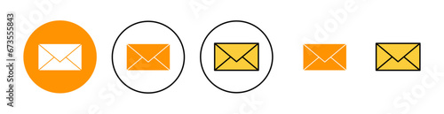 Mail icon set tor for web and mobile app. email sign and symbol. E-mail icon. Envelope icon